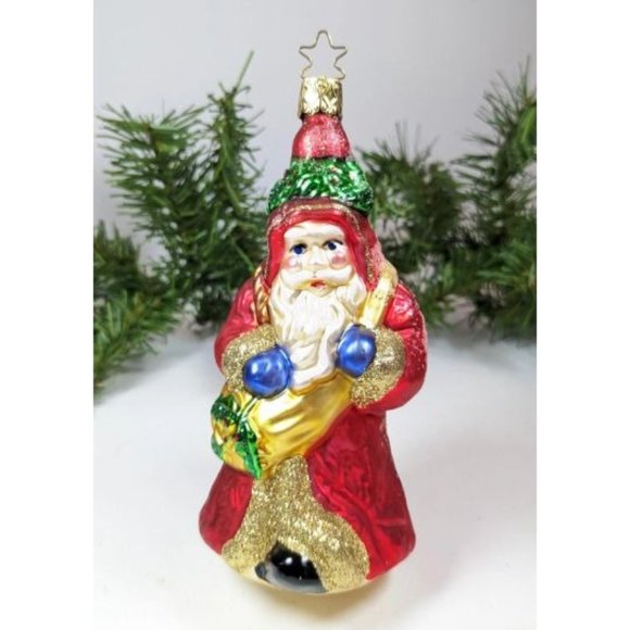 Inge Glas 'Santa's Woodland Travels' Retired Old World Christmas Ornament - Picture 2 of 6